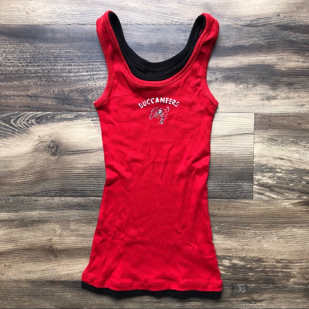 Reebok Red and Black Tank Top
